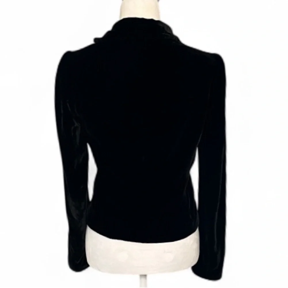 Laundry & Shelli Segal Black Velvet Blazer - Picture 5 of 5
